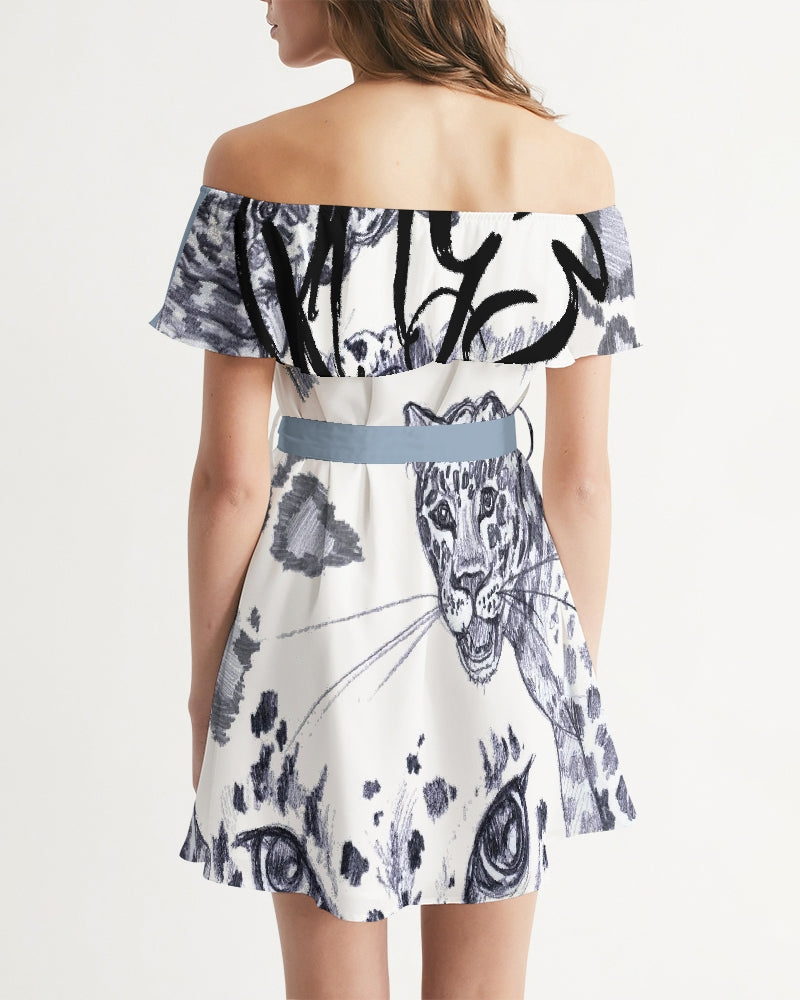 Jaguar Collection Women's Off-Shoulder Dress