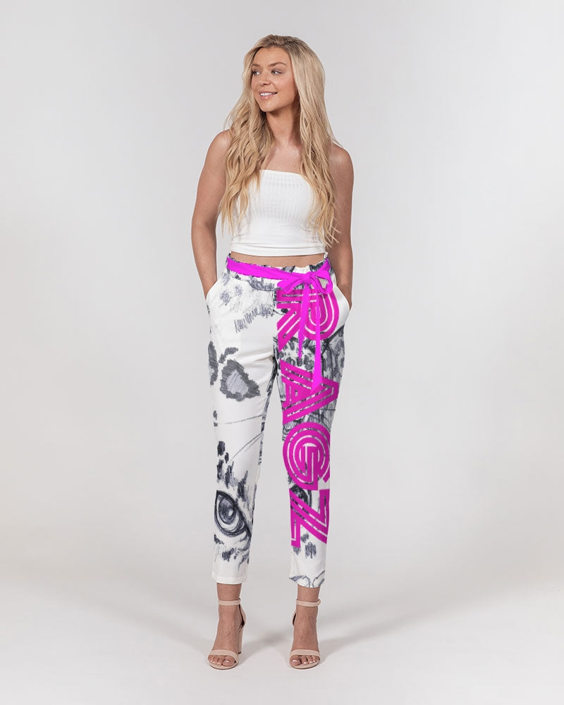 Jaguar Collection Women's Belted Tapered Pants