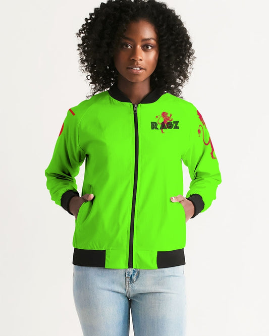 Neon Green Women's Bomber Jacket