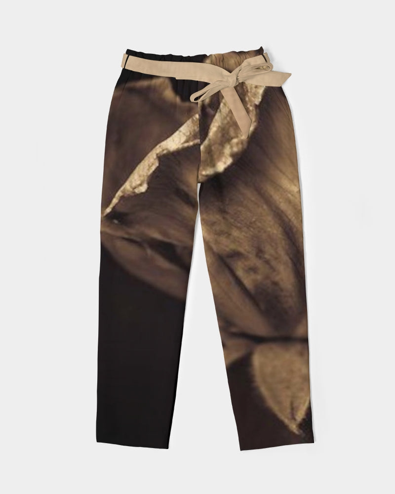 Beauty in darkness Women's Belted Tapered Pants