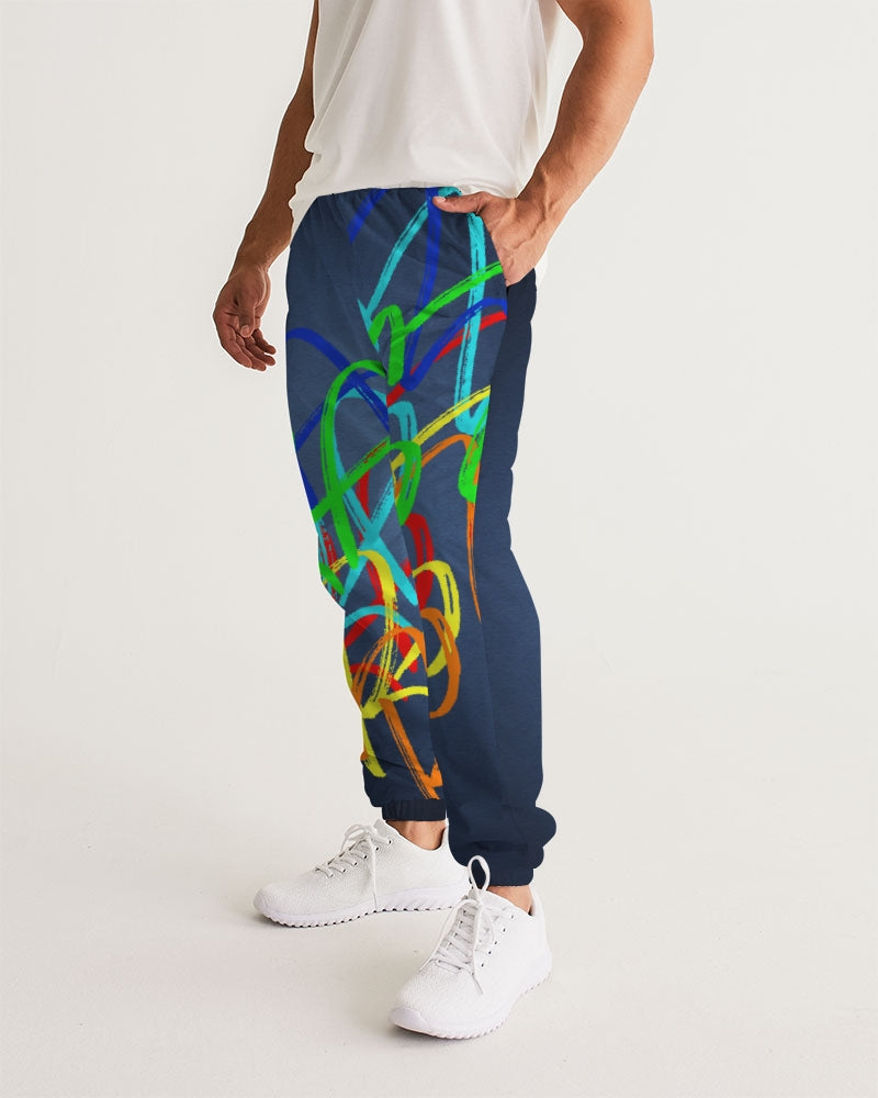 blue ombre1 Men's Track Pants