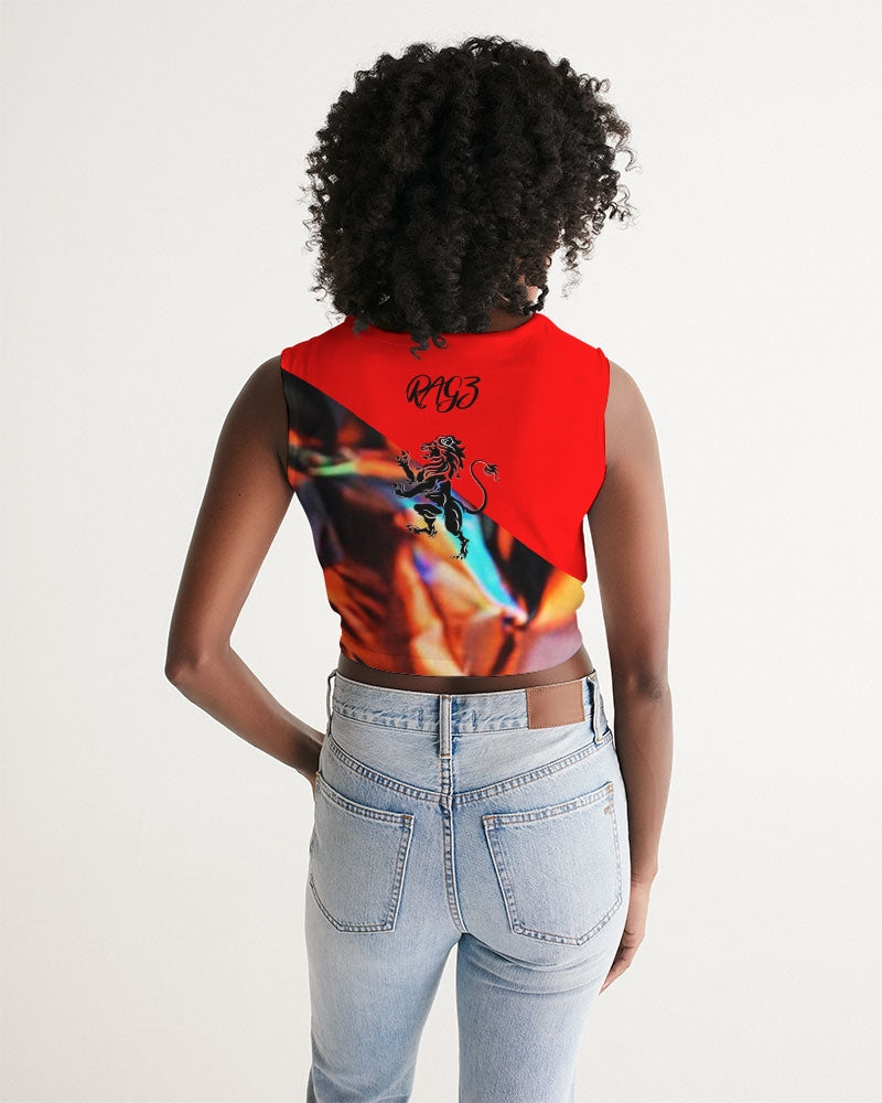JAZZ1 Women's Twist-Front Tank