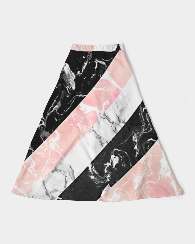 Marble Women's A-Line Midi Skirt