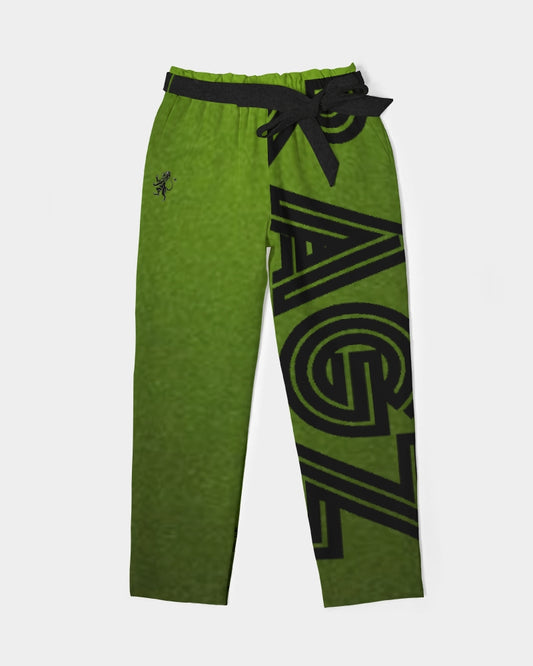 Green Machine Women's Belted Tapered Pants