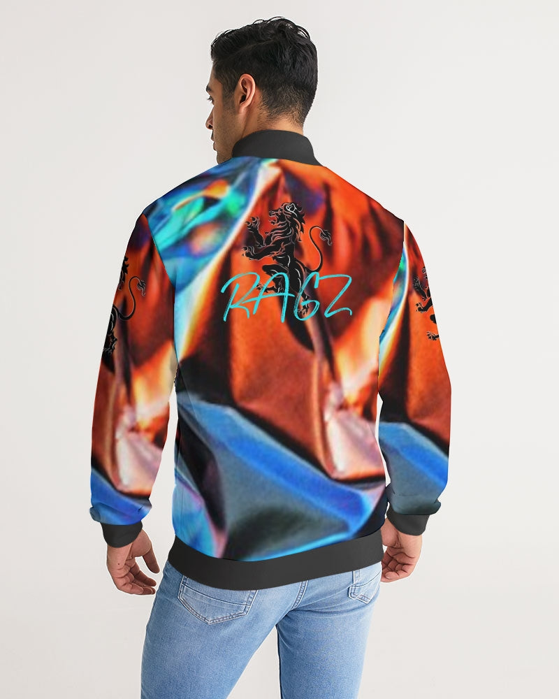 JAZZ1 Men's Stripe-Sleeve Track Jacket