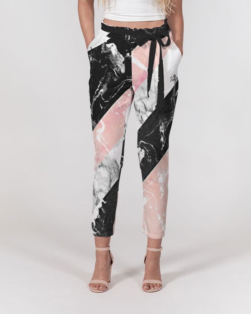 Marble Women's Belted Tapered Pants