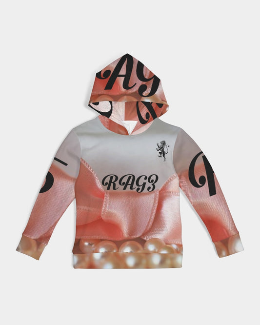 pink bow-pearls1 Kids Hoodie