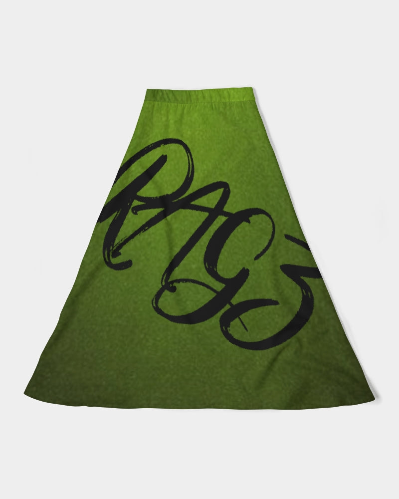 Green Machine Women's A-Line Midi Skirt