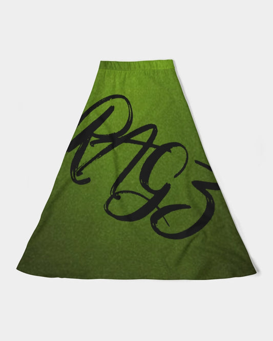 Green Machine Women's A-Line Midi Skirt