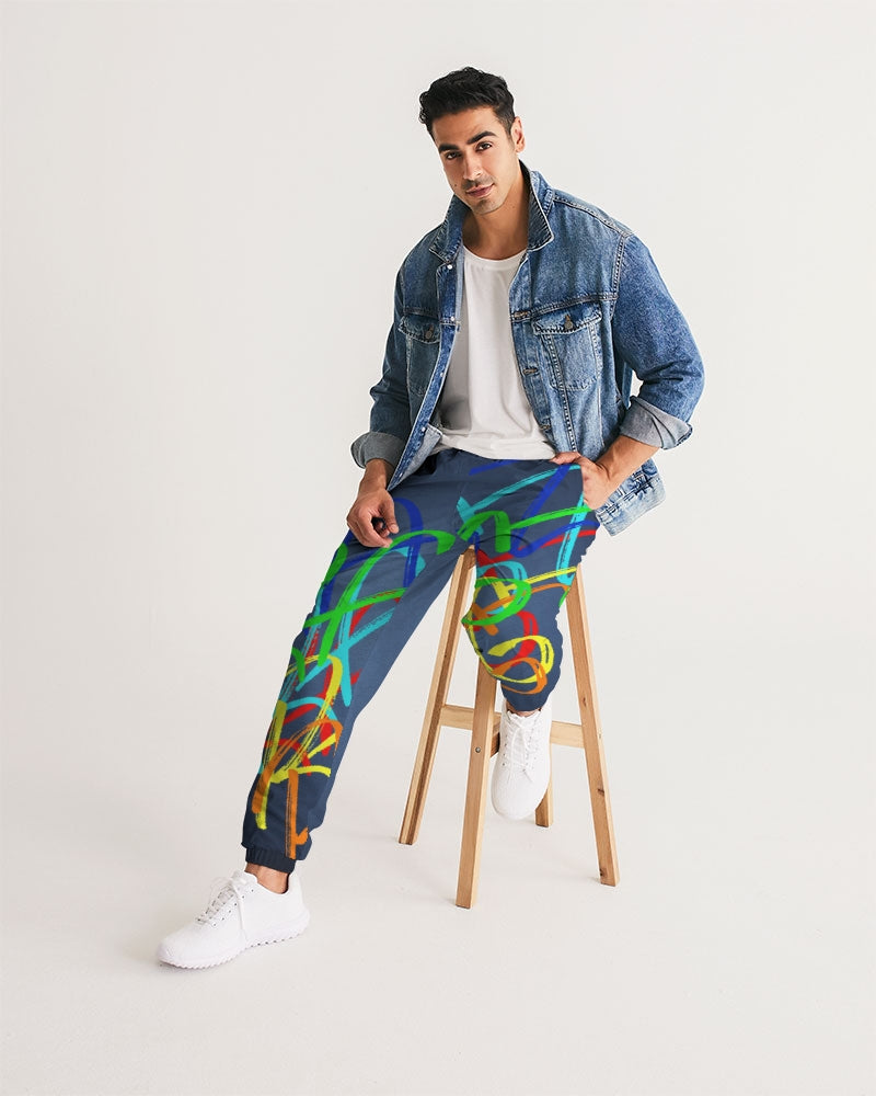 blue ombre1 Men's Track Pants