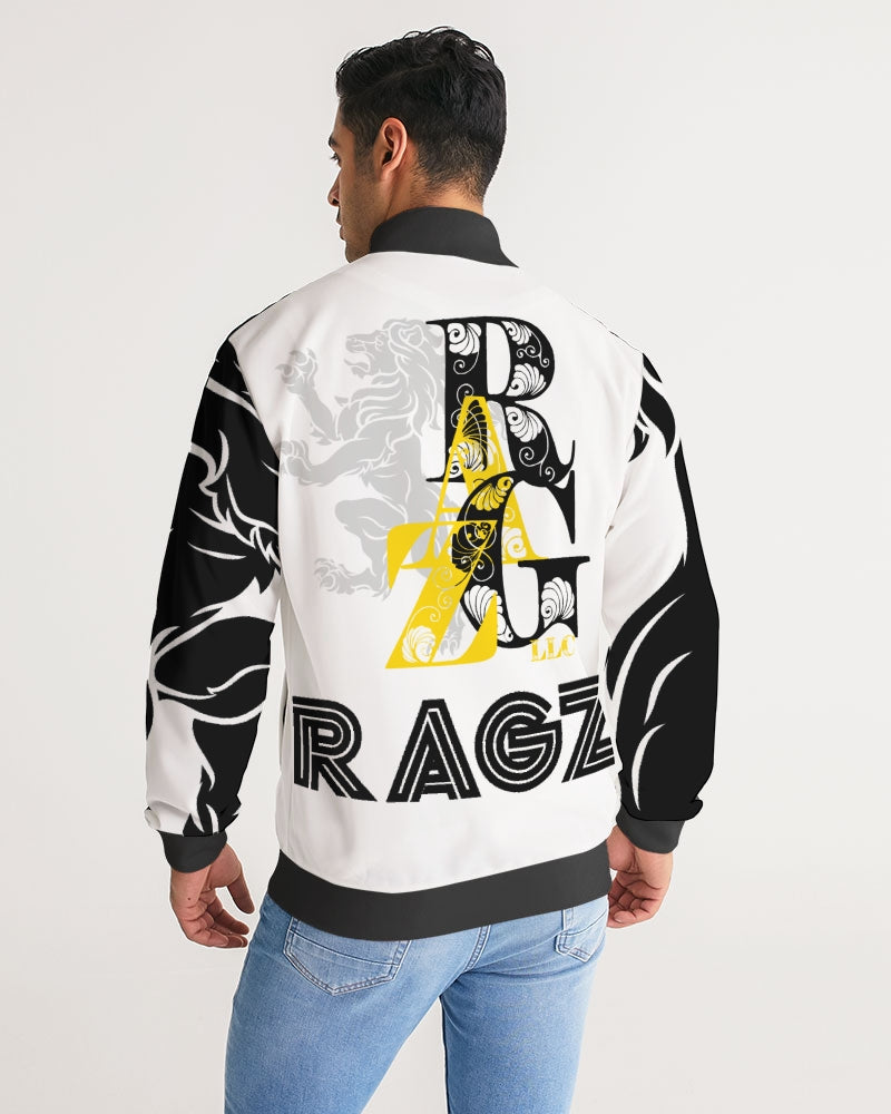 Black N Yellow Men's Stripe-Sleeve Track Jacket