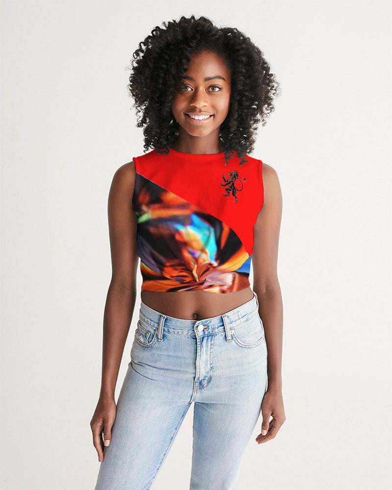 JAZZ1 Women's Twist-Front Tank
