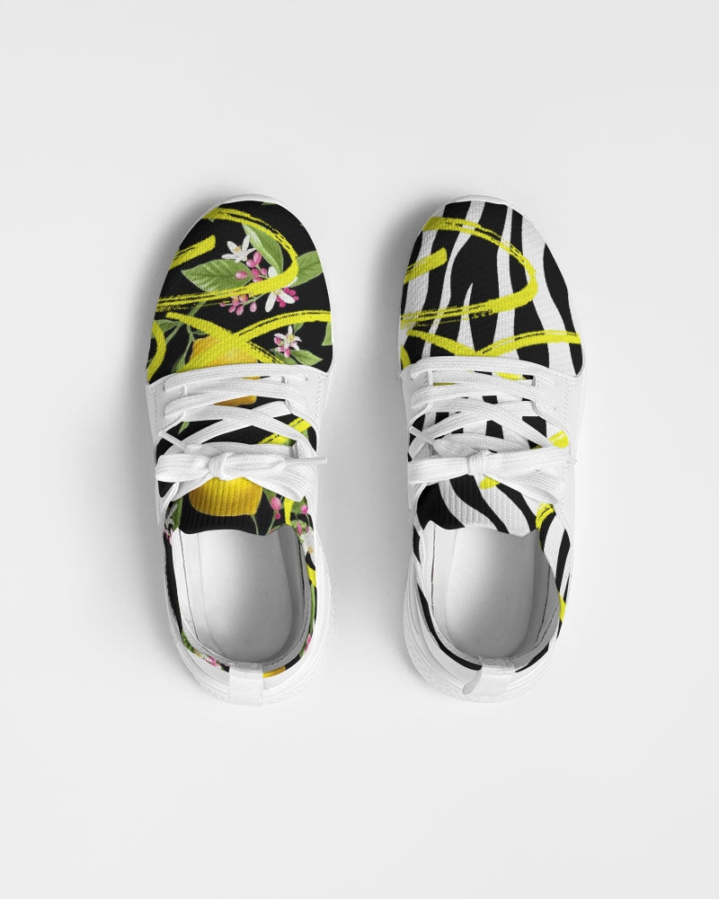 Lemon Flowers Men's Two-Tone Sneaker