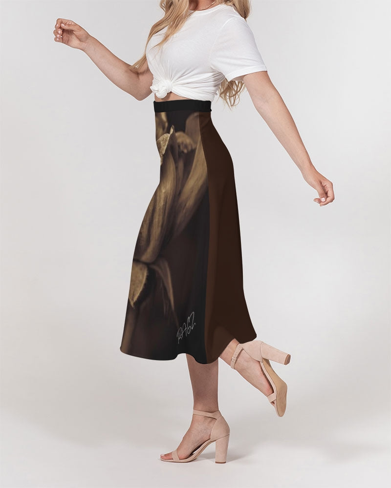 Beauty in darkness Women's A-Line Midi Skirt
