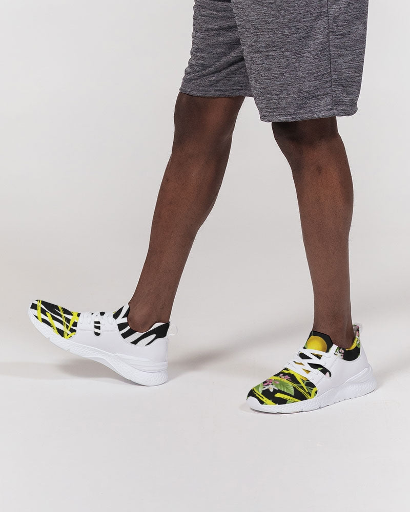 Lemon Flowers Men's Two-Tone Sneaker