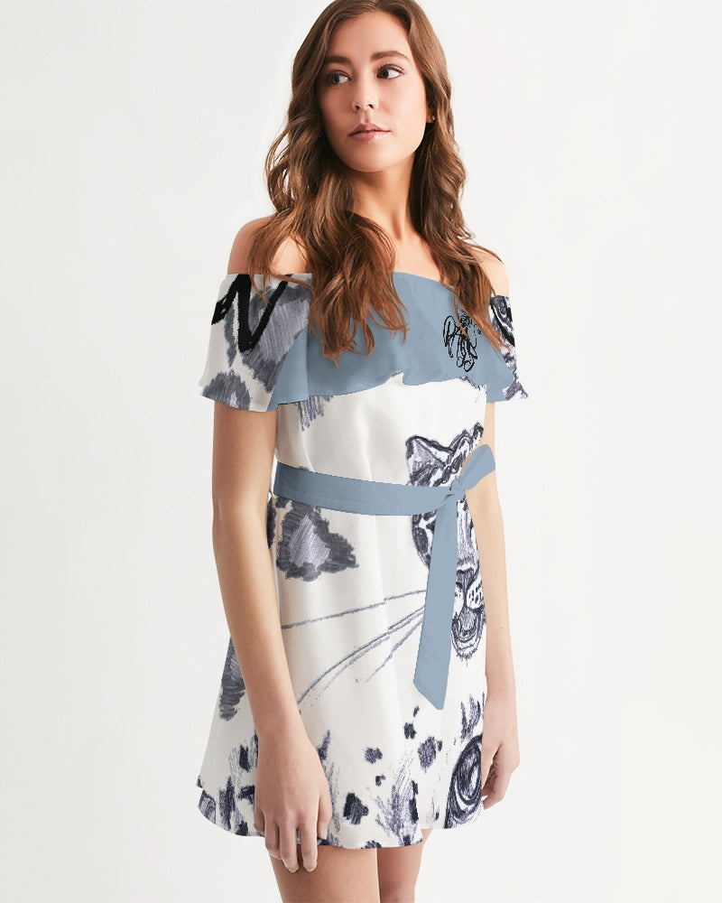 Jaguar Collection Women's Off-Shoulder Dress