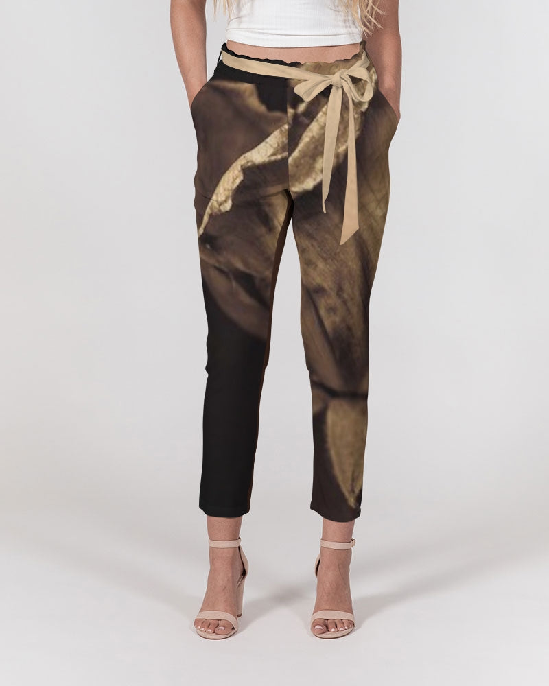 Beauty in darkness Women's Belted Tapered Pants
