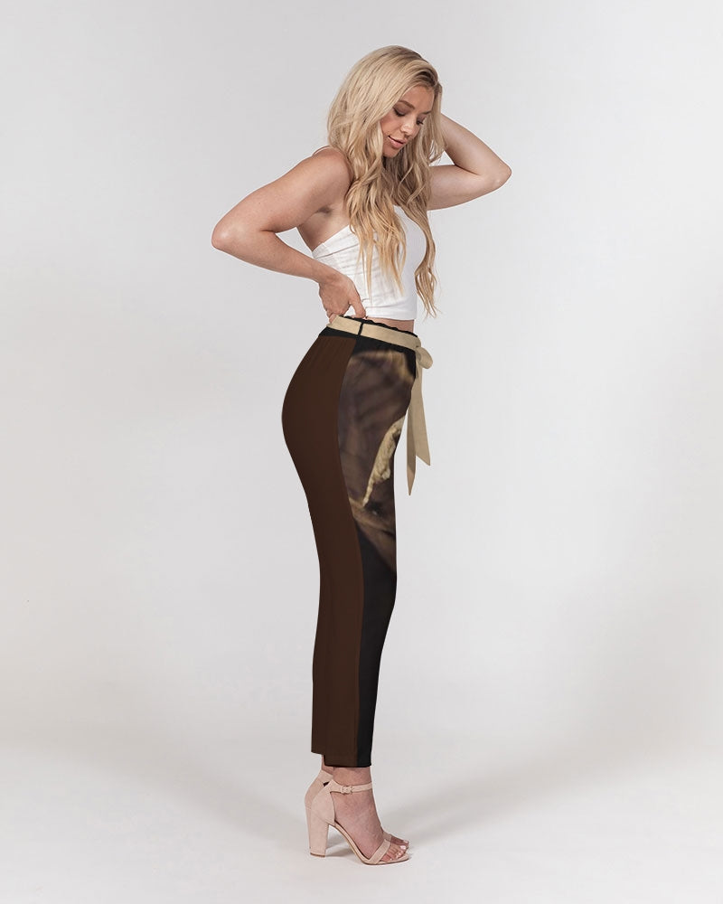 Beauty in darkness Women's Belted Tapered Pants