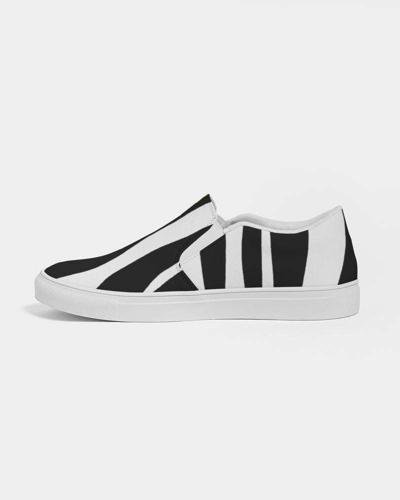 Lemon Flowers Men's Slip-On Canvas Shoe