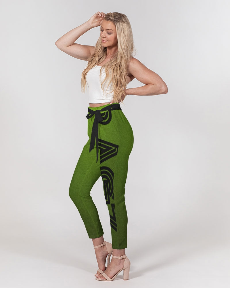 Green Machine Women's Belted Tapered Pants