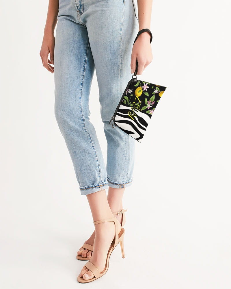Lemon Flowers Wristlet