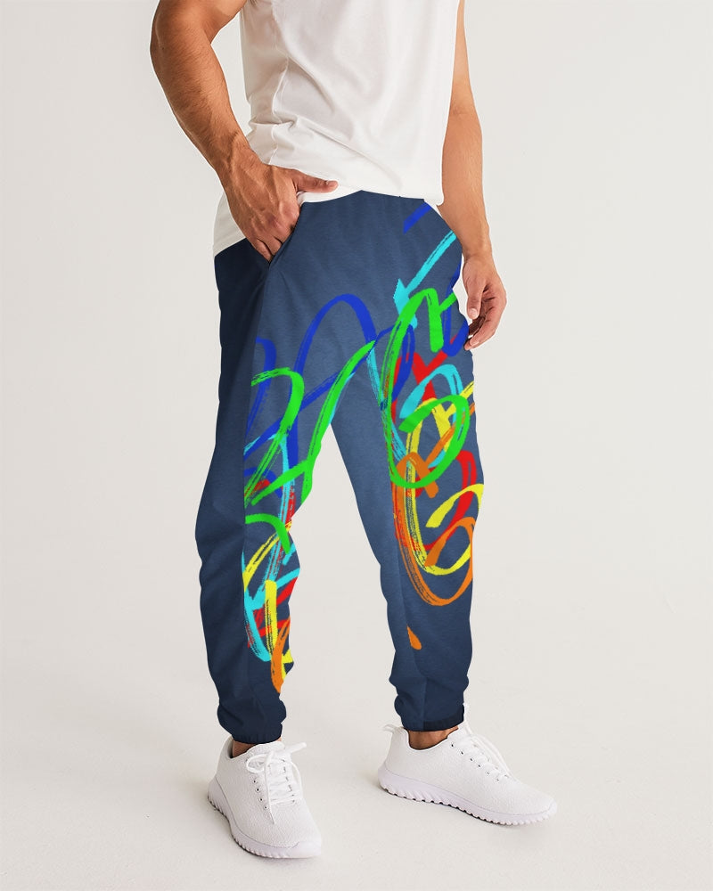 blue ombre1 Men's Track Pants