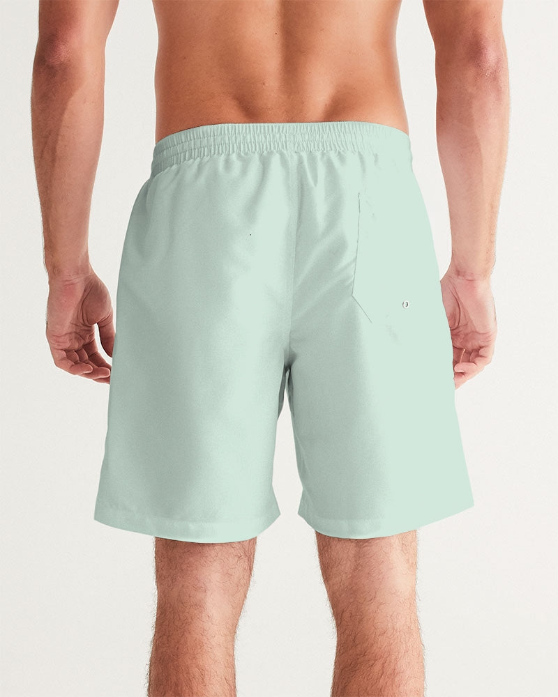 Light Mint Green Solid Men's Swim Trunk