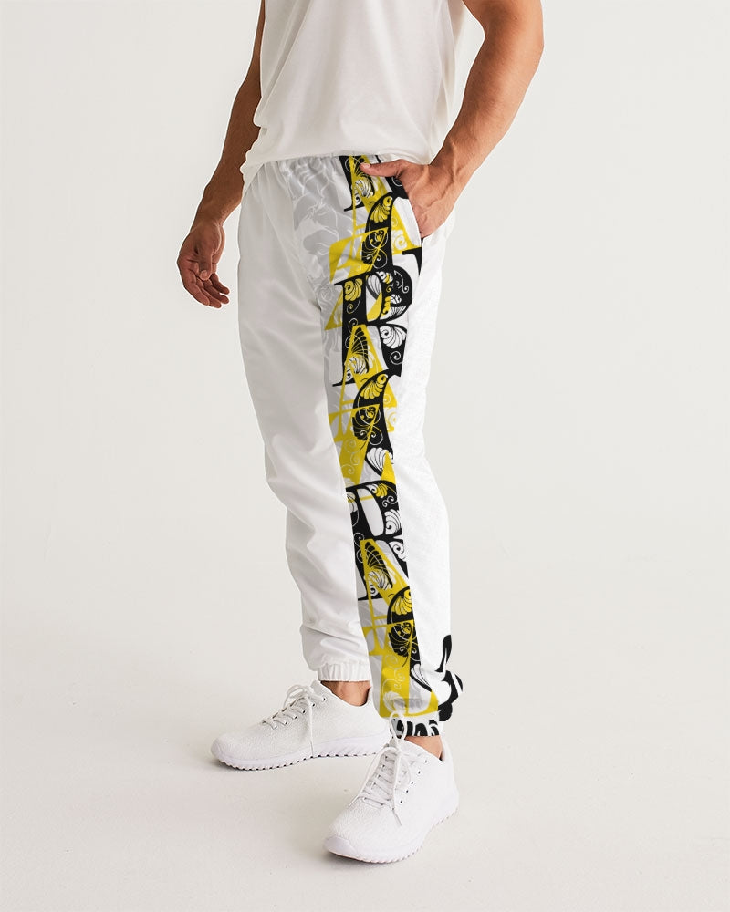 Black N Yellow Men's Track Pants