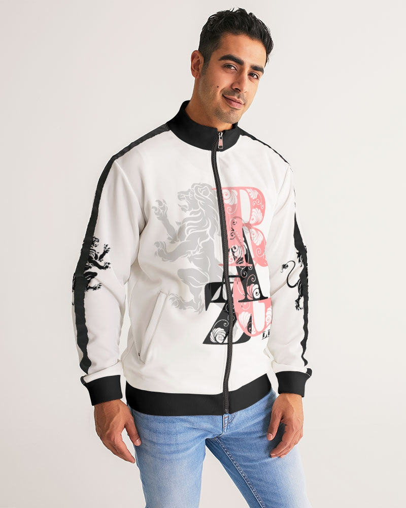 Pink Men's Stripe-Sleeve Track Jacket