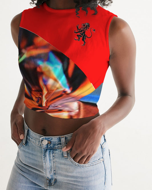 JAZZ1 Women's Twist-Front Tank