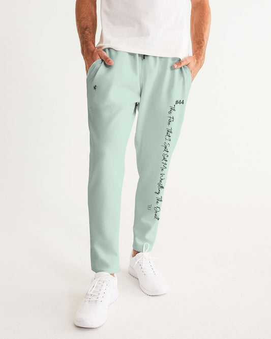 Light Mint Green Solid Men's Joggers