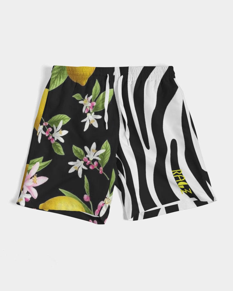Lemon Flowers Men's Swim Trunk