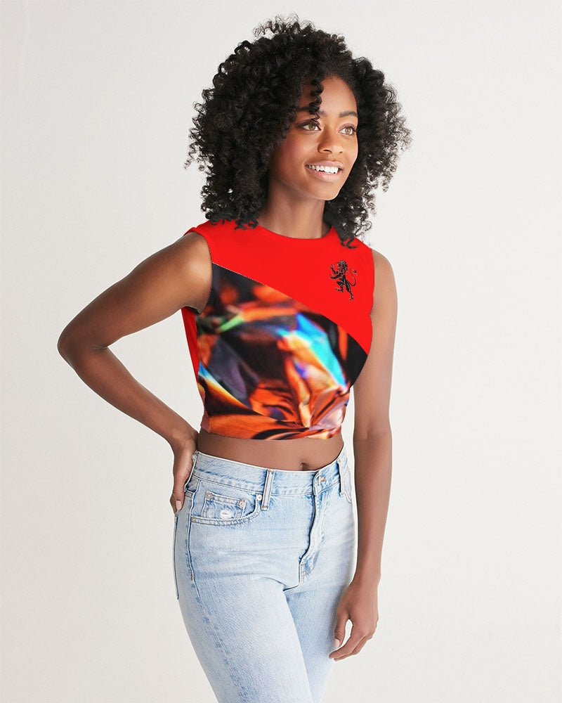 JAZZ1 Women's Twist-Front Tank