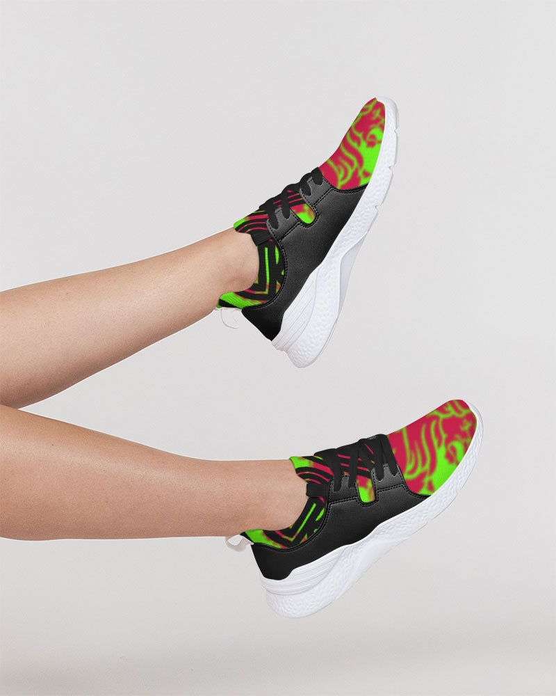 Neon Green Women's Two-Tone Sneaker