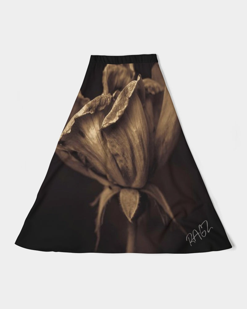 Beauty in darkness Women's A-Line Midi Skirt