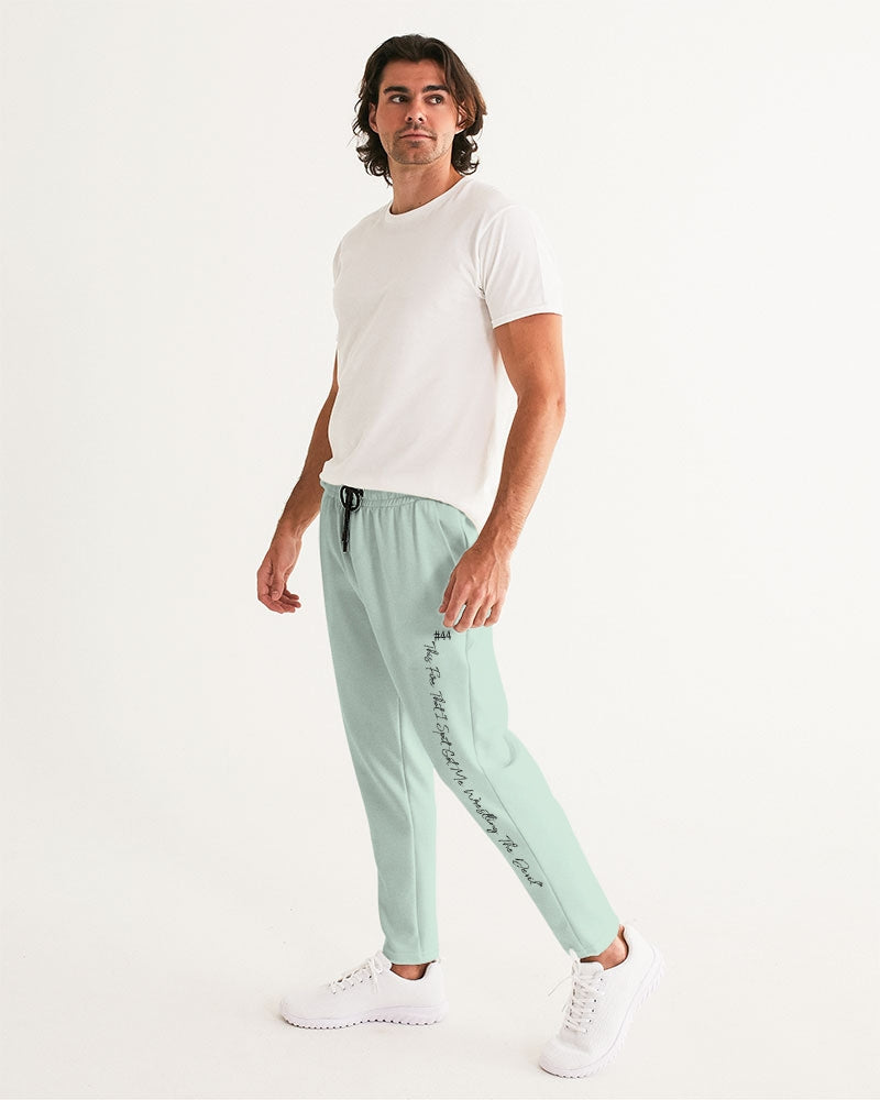 Light Mint Green Solid Men's Joggers