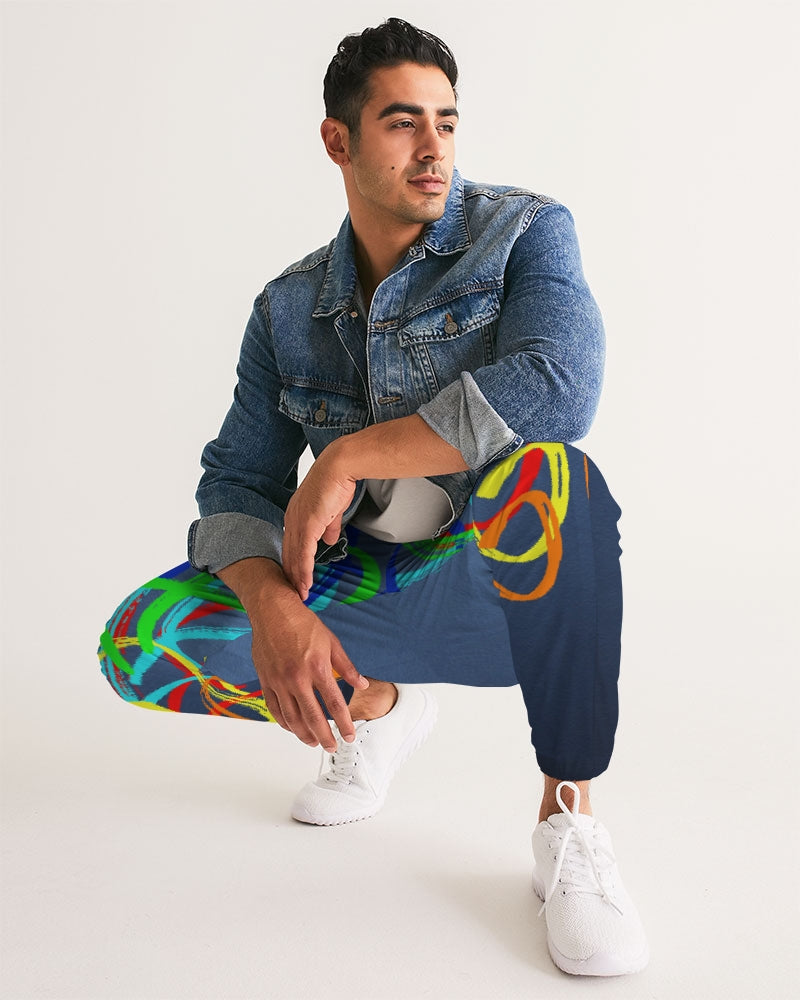 blue ombre1 Men's Track Pants