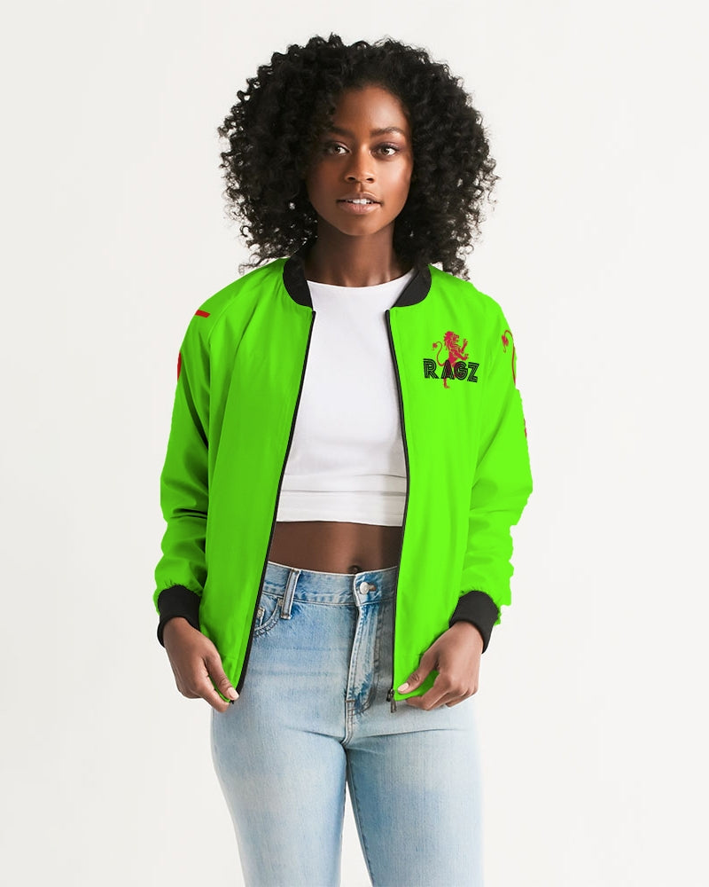 Neon Green Women's Bomber Jacket