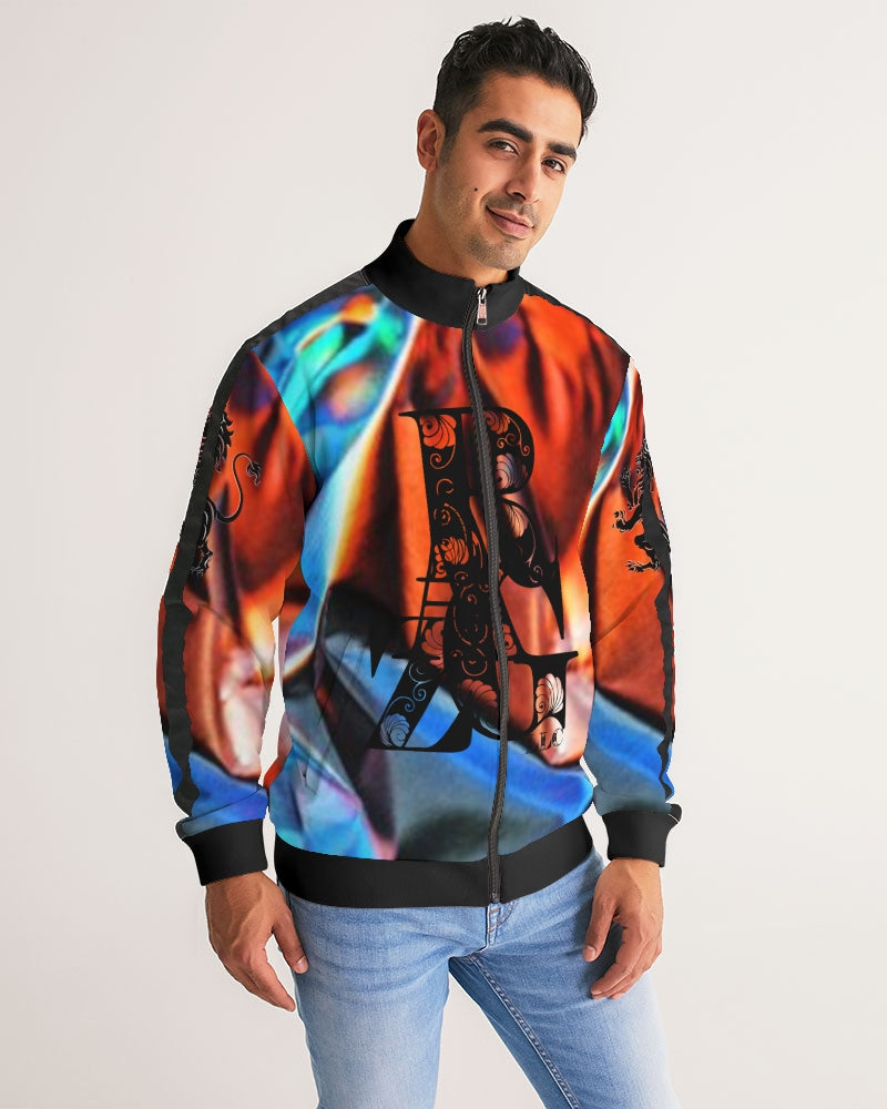 JAZZ1 Men's Stripe-Sleeve Track Jacket