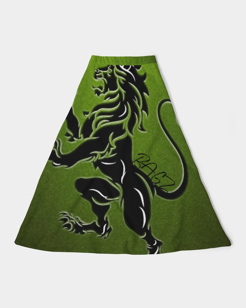 Green Machine Women's A-Line Midi Skirt