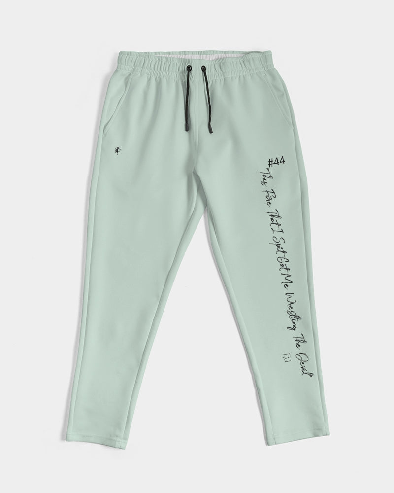 Light Mint Green Solid Men's Joggers