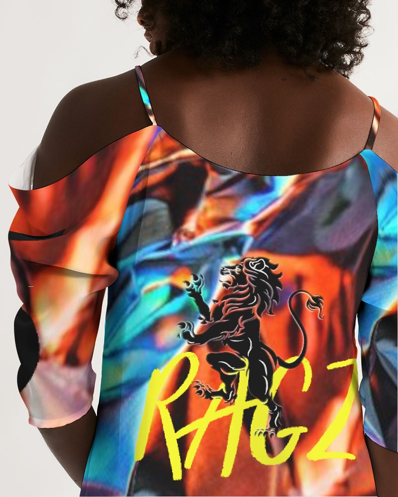 JAZZ1 Women's Open Shoulder A-Line Dress