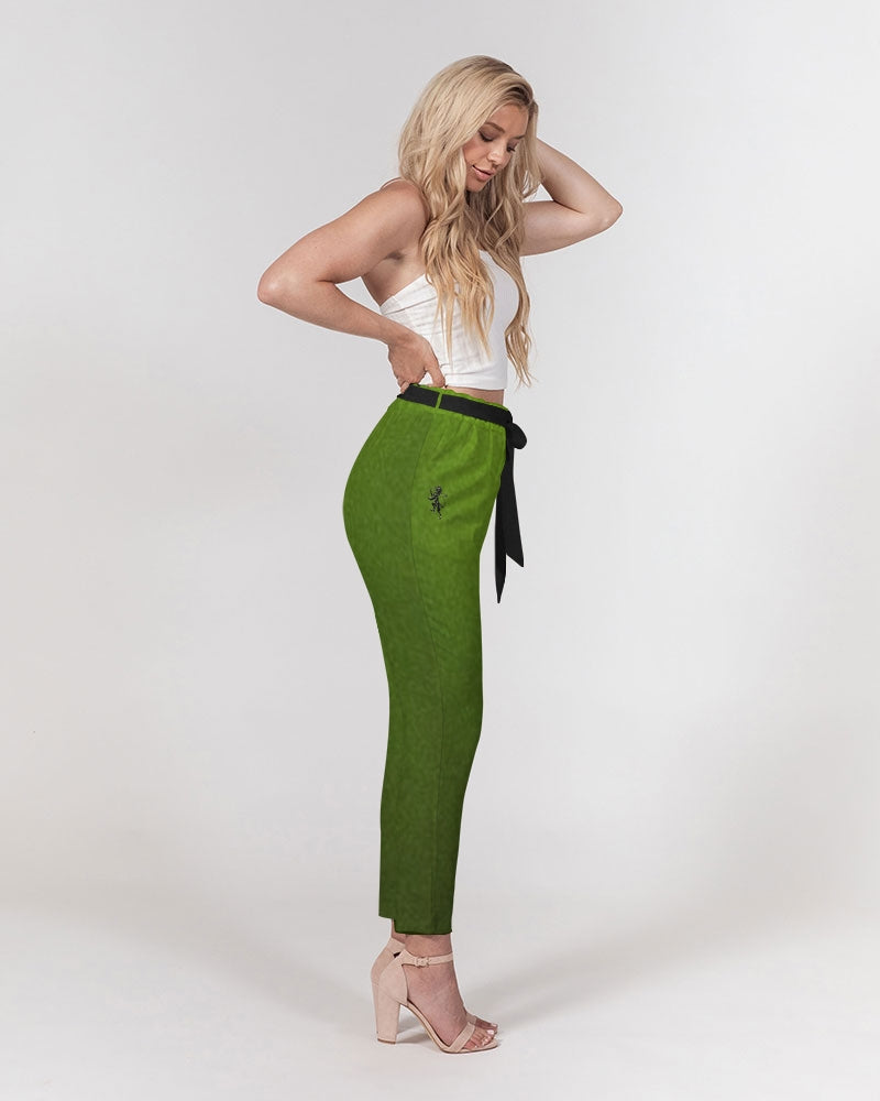 Green Machine Women's Belted Tapered Pants