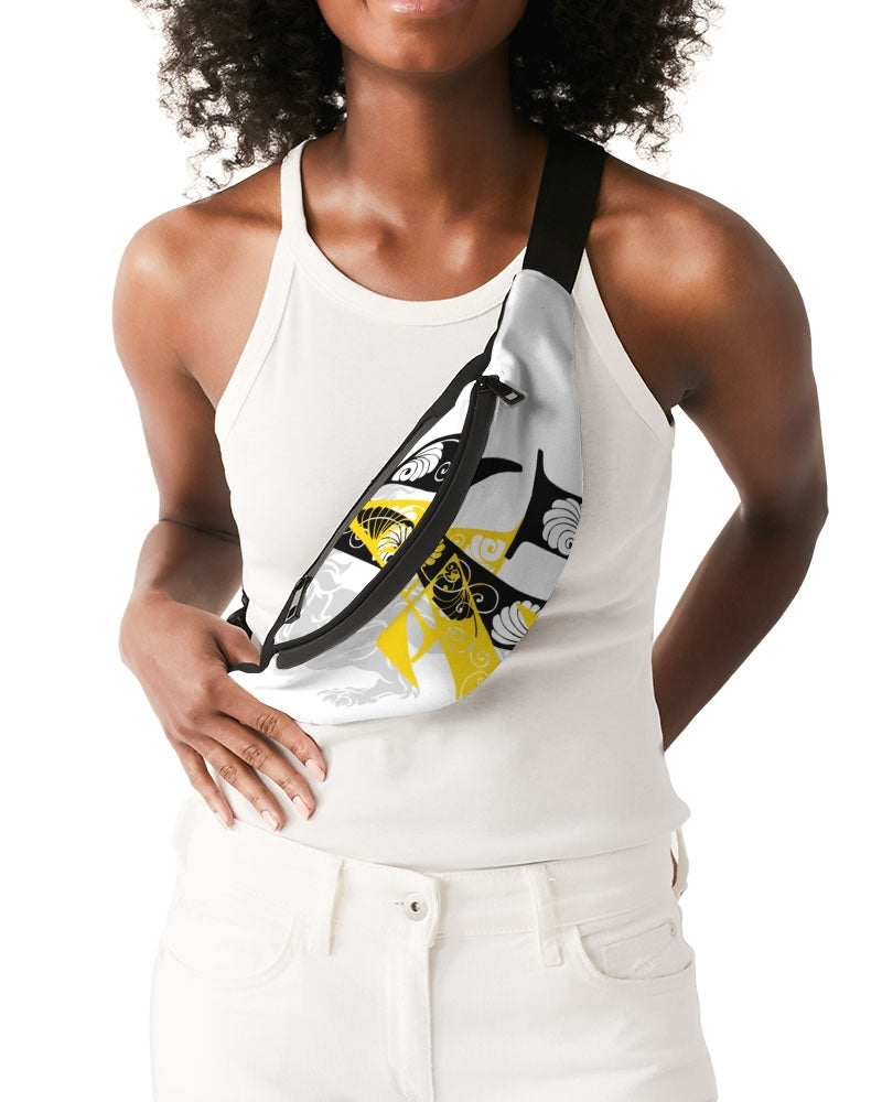 Black N Yellow Crossbody Sling Bag