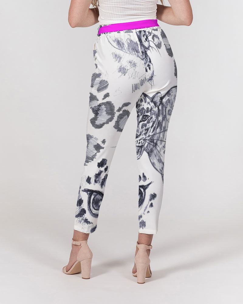 Jaguar Collection Women's Belted Tapered Pants
