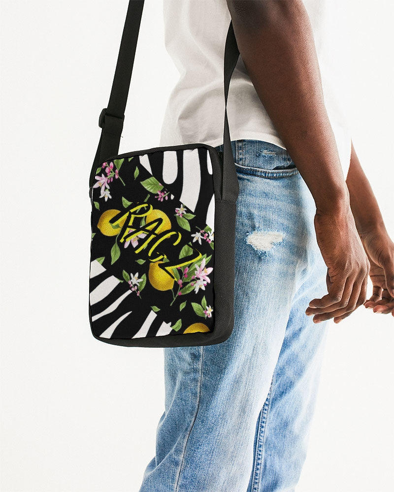Lemon Flowers Messenger Pouch