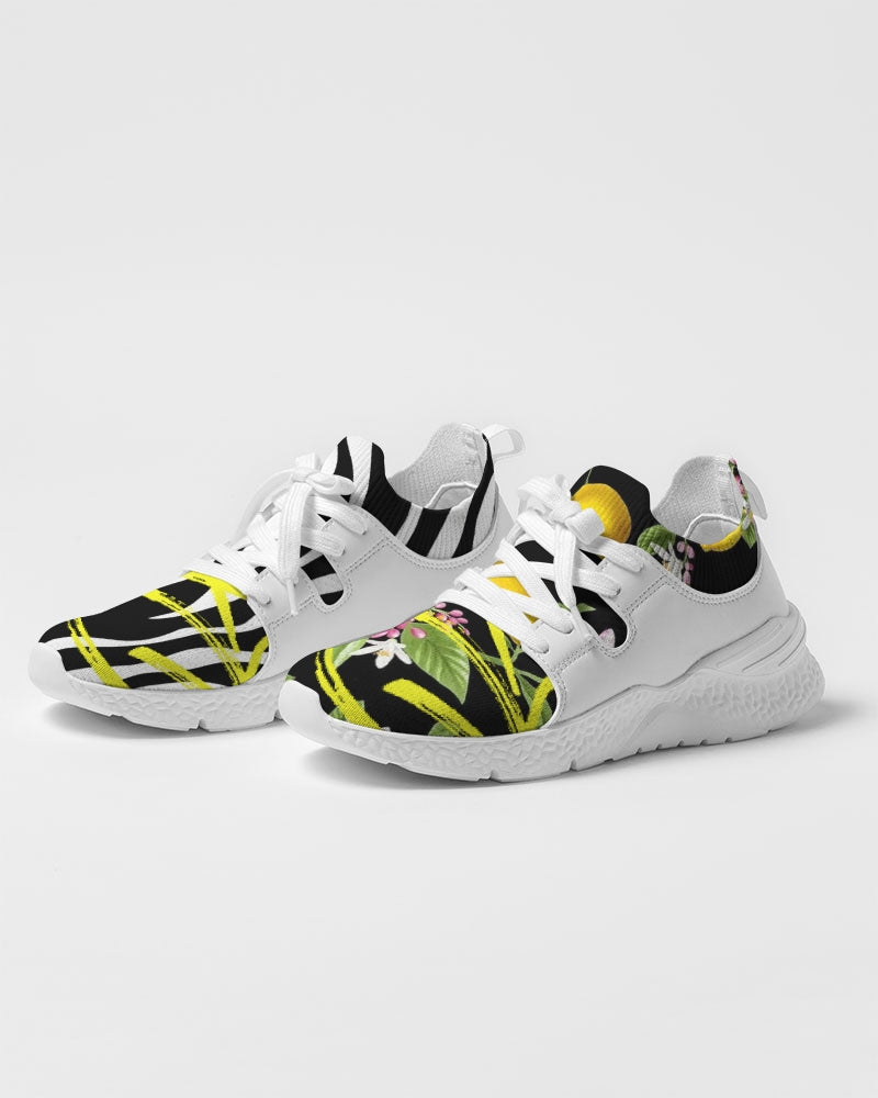 Lemon Flowers Men's Two-Tone Sneaker