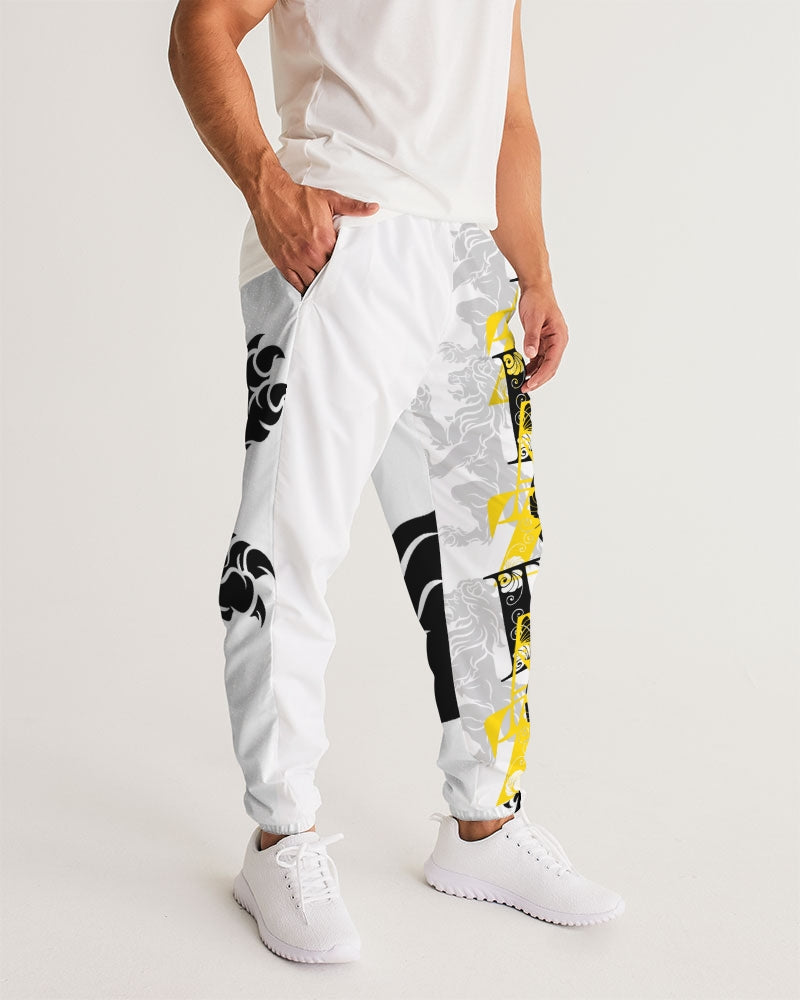 Black N Yellow Men's Track Pants
