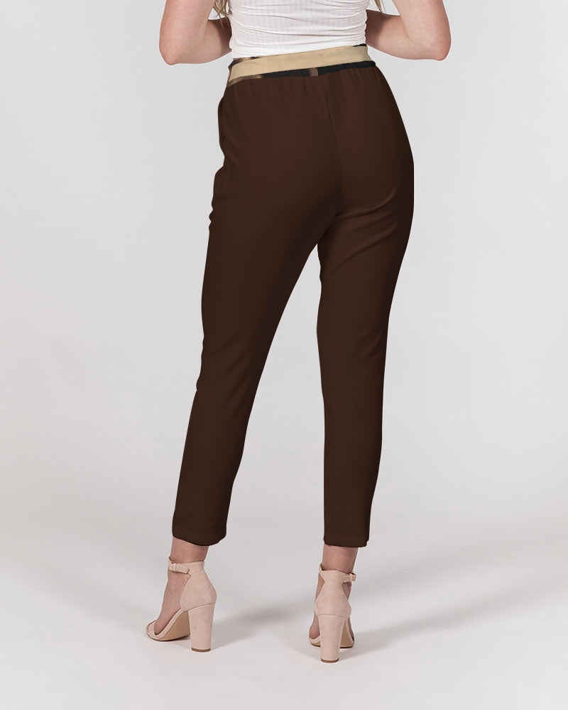 Beauty in darkness Women's Belted Tapered Pants
