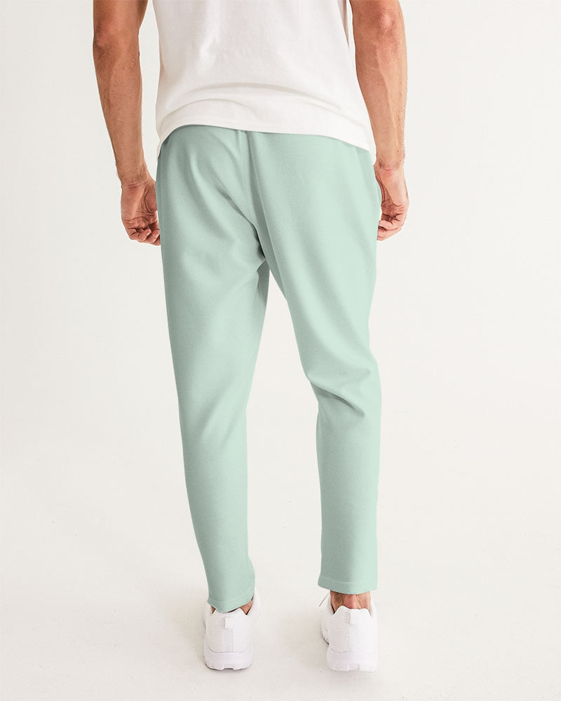 Light Mint Green Solid Men's Joggers